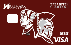 spearfish spartans Visa debit card image