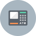 ATM icon.