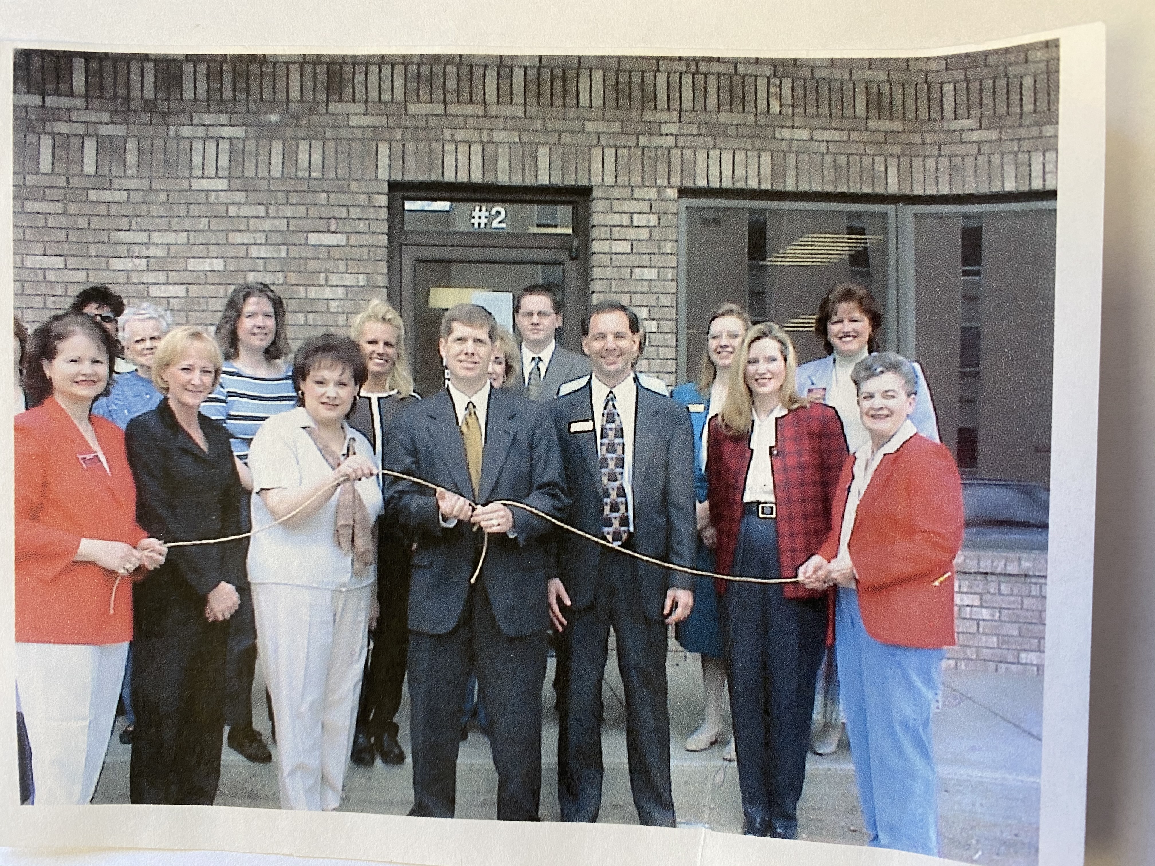 Image of rope cutting ceremony.