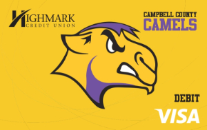 campbell county camels Visa debit card image