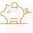Piggy bank icon